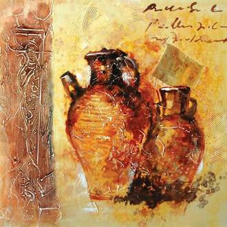 Textured Utensils oil painting